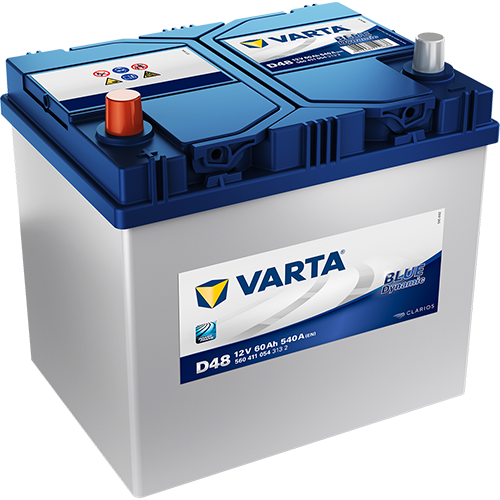 Starterbatterie Blue Dynamic VARTA 12V 60Ah 540A - D48