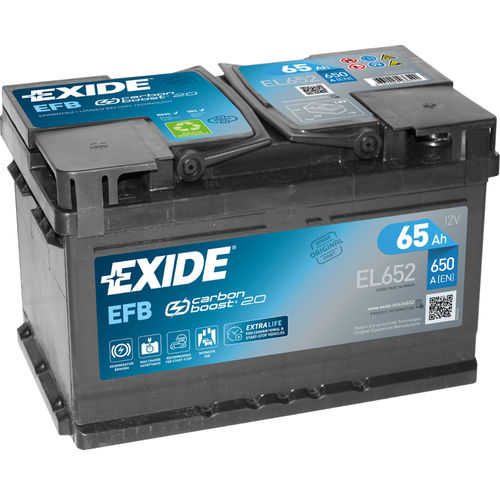 EXIDE EFB Start-Stop Starterbatterie 12V 65h 650A - EL652