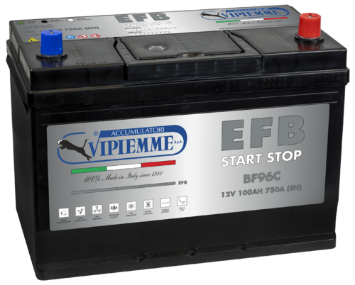 Starterbatterie EFB VIPIEMME 12V 100Ah - 810A